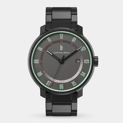 Lilienthal Berlin Neolux Grey Mint Stainless Steel Black Matte