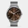 Lilienthal Berlin Neolux Silver Brown Mesh Silver Brushed