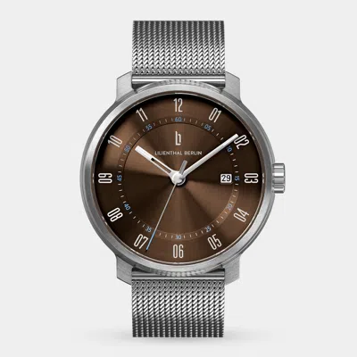 Lilienthal Berlin Neolux Silver Brown Mesh Silver Brushed