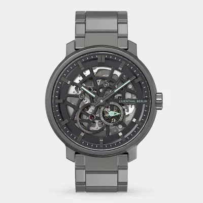 Lilienthal Berlin Neolux Skeleton Dark Grey - Stainless Steel In White
