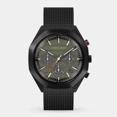 Lilienthal Berlin Octachrono Black Olive Mesh Black Matte