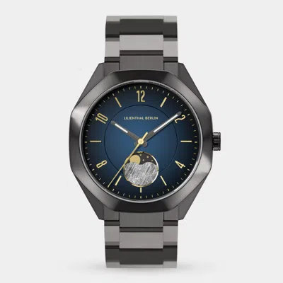 Lilienthal Berlin Octamoon Meteorite Iii Stainless Steel Anthracite Brushed