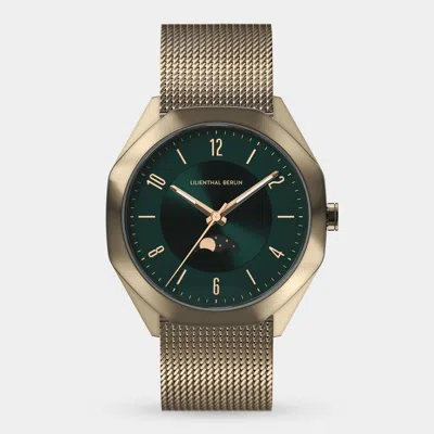 Lilienthal Berlin Octamoon Warm Gold Midnight Green Mesh Beige Gold Brushed