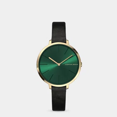 Lilienthal Berlin Rosalux Gold Emerald Green Leather Black