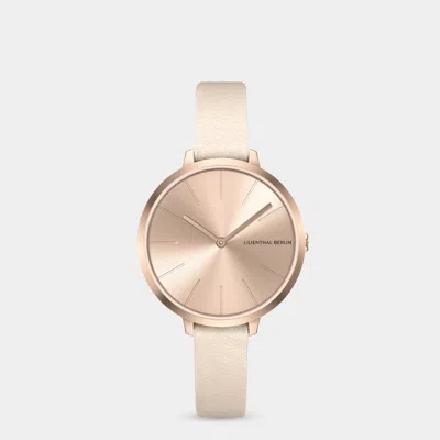 Lilienthal Berlin Rosalux Rose Bloom Leather Pearl White