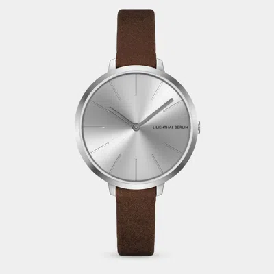 Lilienthal Berlin Rosalux Silver Touch Leather Brown In Pattern