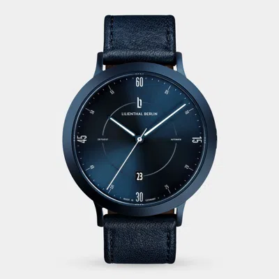 Lilienthal Berlin Zeitgeist Automatik All Blue Leather Dark Blue