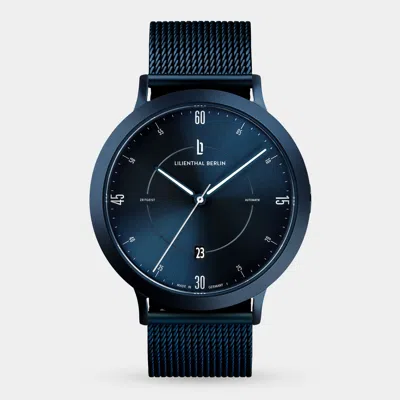 Lilienthal Berlin Zeitgeist Automatik All Blue Mesh Blue Matte