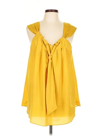Pre-owned Lili's Closet Sleeveless Blouse In Yellow