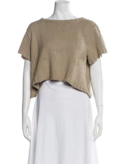 Pre-owned Lilith Bateau Neckline Sweater In Neutral