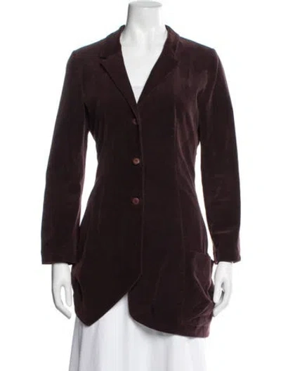 Pre-owned Lilith Blazer In Burgundy