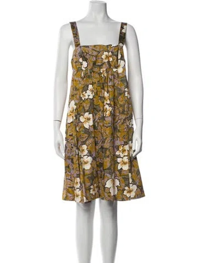 Pre-owned Lilith Floral Print Knee-length Dress In Multi