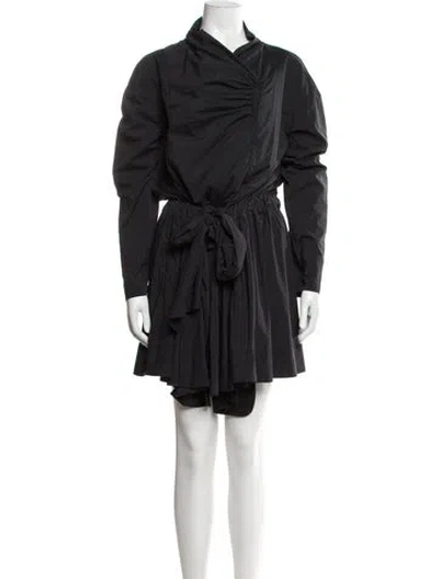 Pre-owned Lilith Mini Dress In Black/purple