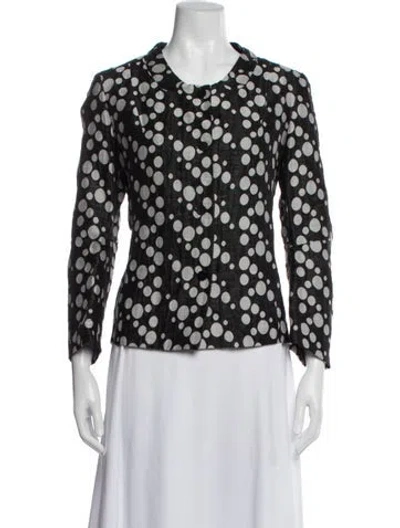 Pre-owned Lilith Polka Dot Print Jacket In Black