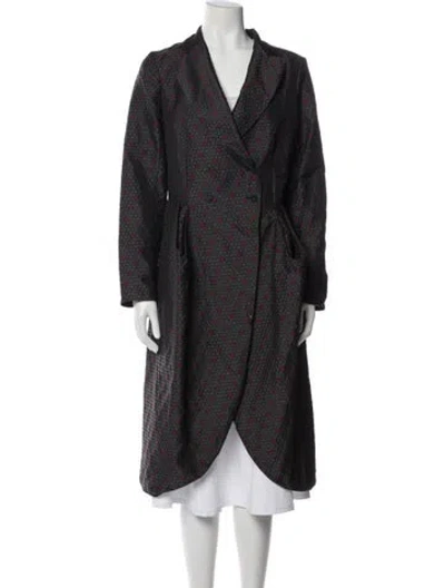 Pre-owned Lilith Printed Coat In Gray