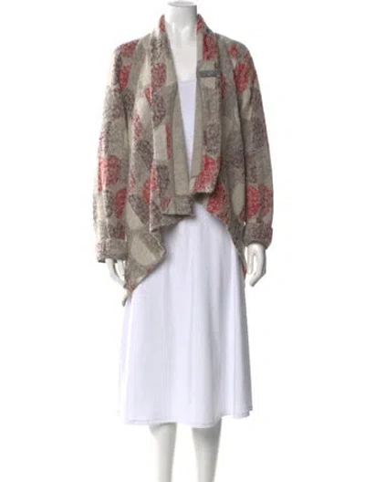 Pre-owned Lilith Printed V-neck Sweater In Multi