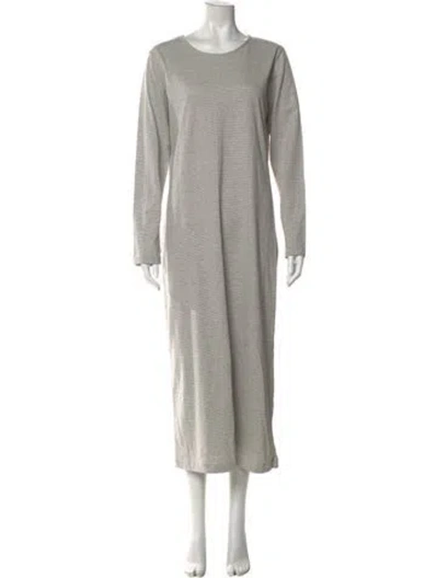 Pre-owned Lilith Scoop Neck Long Dress W/ Tags In Gray