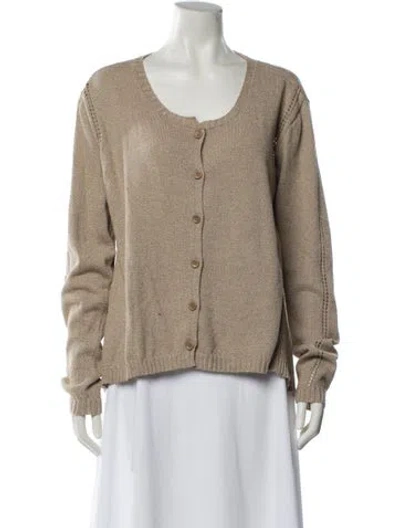 Pre-owned Lilith Scoop Neck Sweater In Neutral