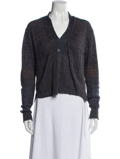 Pre-owned Lilith V-neck Sweater In Blue