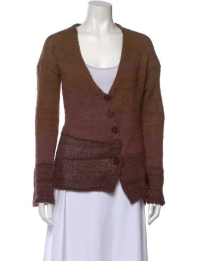 Pre-owned Lilith V-neck Sweater In Brown