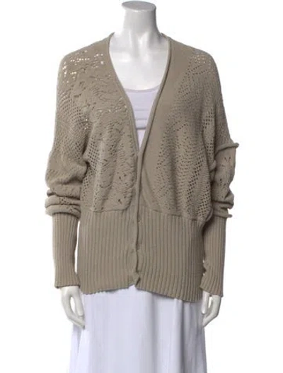Pre-owned Lilith V-neck Sweater In Neutral