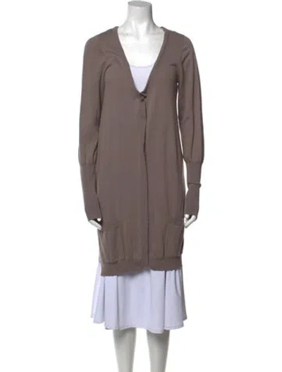 Pre-owned Lilith V-neck Sweater In Neutral