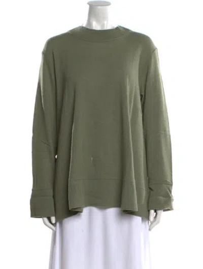 Pre-owned Lilith Wool Crew Neck Sweater In Green