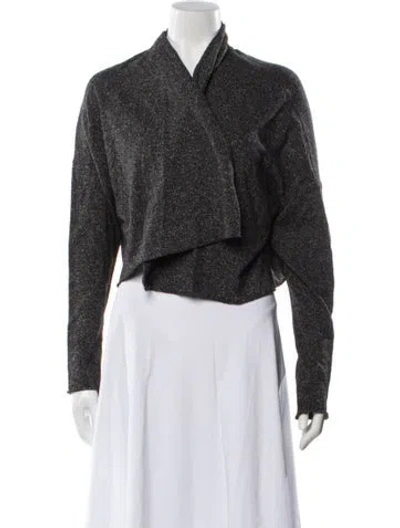 Pre-owned Lilith Wool Printed Jacket In Gray