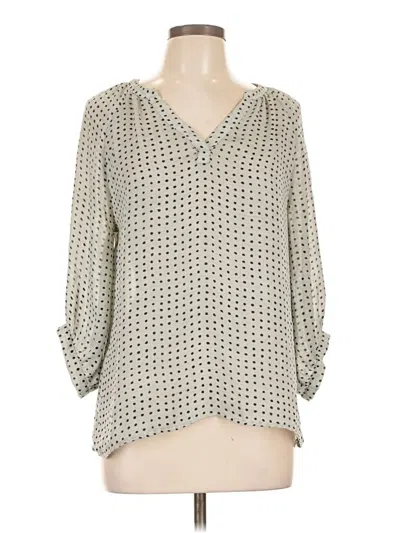 Pre-owned Lilla P 3/4 Sleeve Blouse In Gray