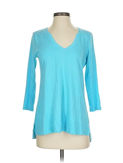 Pre-owned Lilla P 3/4 Sleeve T-shirt In Blue