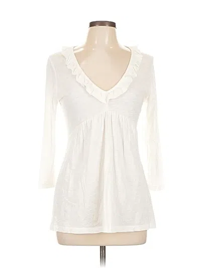 Pre-owned Lilla P 3/4 Sleeve T-shirt In White