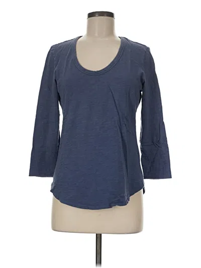 Pre-owned Lilla P 3/4 Sleeve T-shirt In Blue