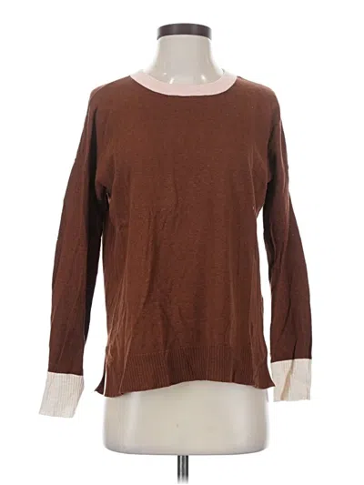 Pre-owned Lilla P 3/4 Sleeve T-shirt In Brown