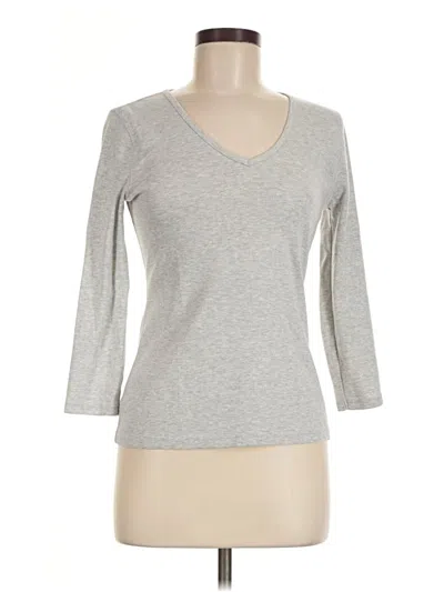Pre-owned Lilla P 3/4 Sleeve T-shirt In Gray