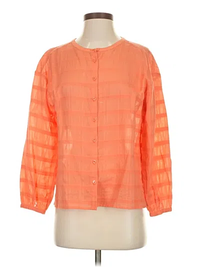 Pre-owned Lilla P 3/4 Sleeve T-shirt In Orange