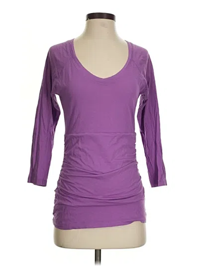 Pre-owned Lilla P 3/4 Sleeve T-shirt In Purple