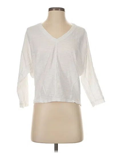 Pre-owned Lilla P 3/4 Sleeve T-shirt In White