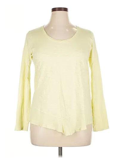 Pre-owned Lilla P 3/4 Sleeve T-shirt In Yellow