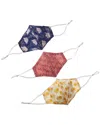 Lilla P 3pk Cloth Face Masks In Multi