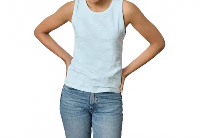 Lilla P Back Seam Tank In Spa In Blue
