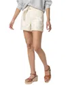 Lilla P Belted Canvas Shorts In Ecru