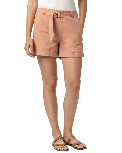 Lilla P Belted Canvas Shorts In Pink