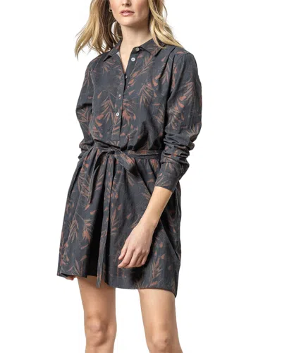 Lilla P Belted Shirt Dress In Multi