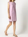Lilla P Boatneck Wedge Dress In Crocus In Red