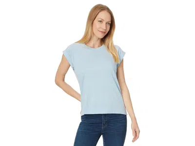 Lilla P Boxy Cuffed Sleeve Crewneck Women's Clothing Crystal: Xs In Gray