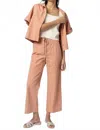 Lilla P Canvas Drawstring Pants In Canyon In Neutral