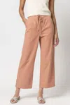 Lilla P Canva Drawstring Pant In Canyon In Pink