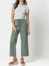 Lilla P Canvas Drawstring Pants In Seagrass In Green