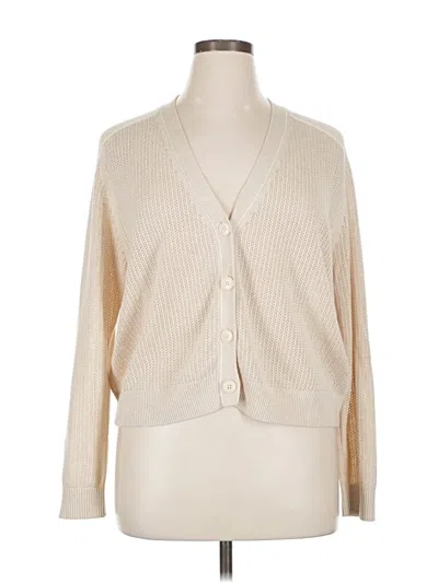 Pre-owned Lilla P Cardigan Sweater In Brown
