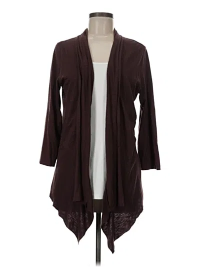 Pre-owned Lilla P Cardigan Sweater In Brown